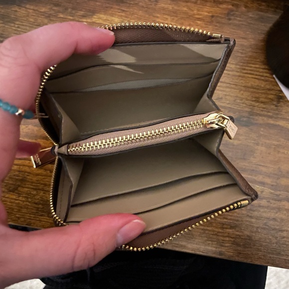 Kate Spade Chocolate Brown Wallet with Gold Accents - Picture 3 of 3